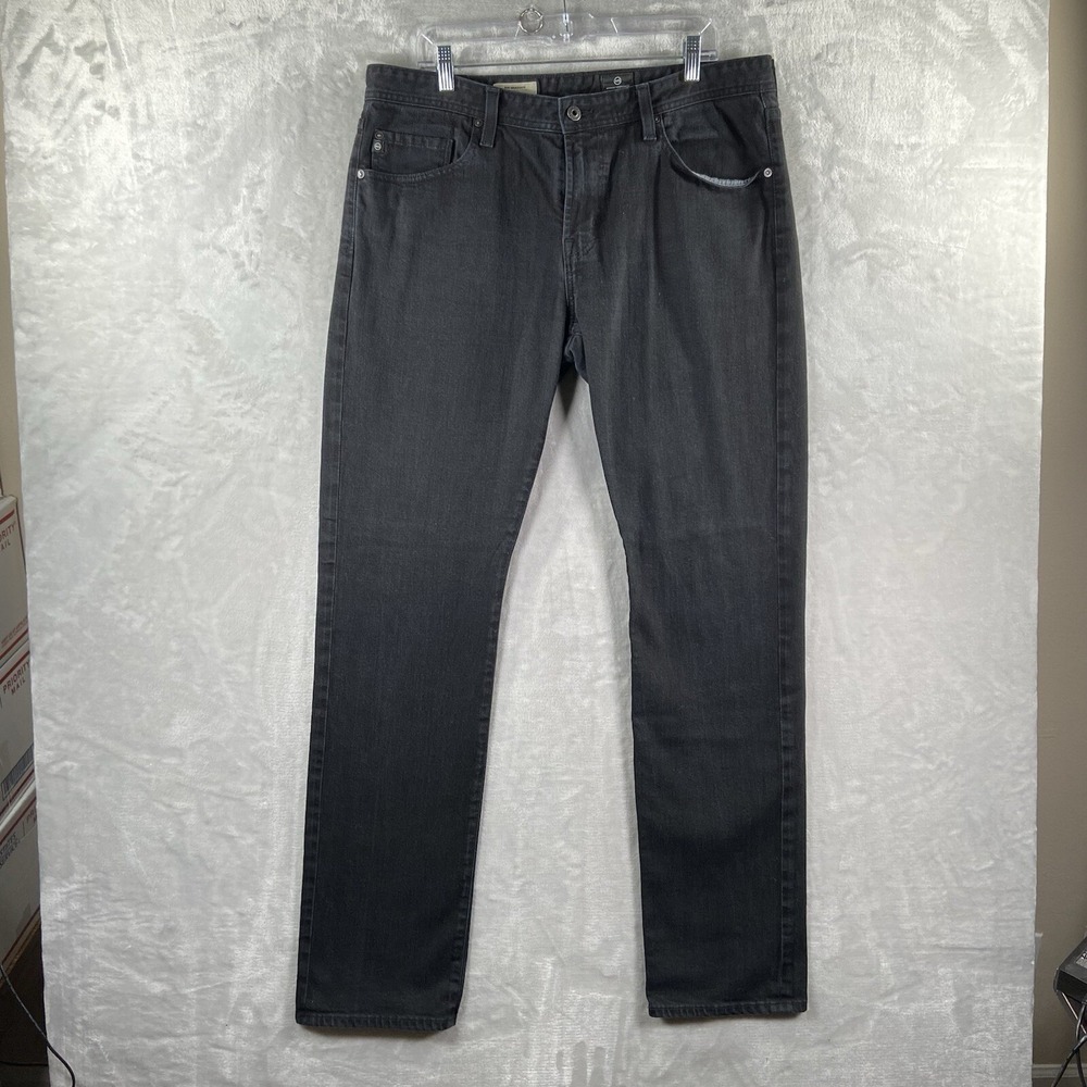 AG Adriano Goldschmied Jeans men's 36x35 Graduate Tailored Black Denim Stretch